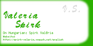 valeria spirk business card