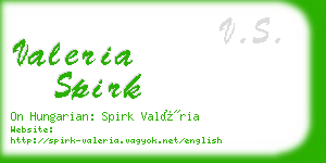 valeria spirk business card